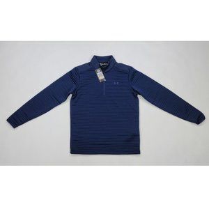 Under Armour 1/4 Zip Long Sleeve Shirt Coldgear Golf Loose Fit Mens Small